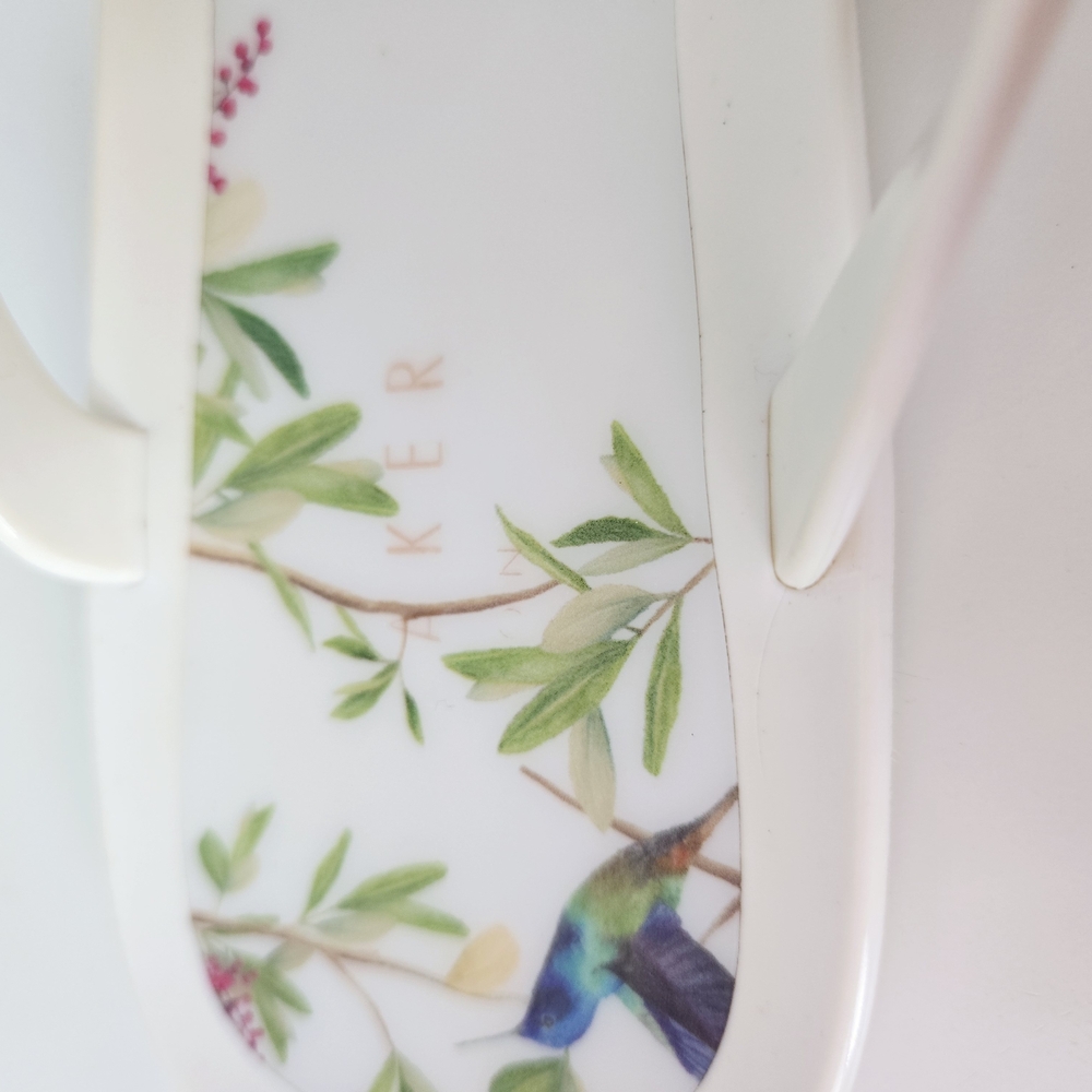 TED BAKER White Floral Sandals - Picture 9 of 10